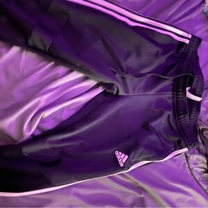 adidas Black Joggers with White Stripe Trim